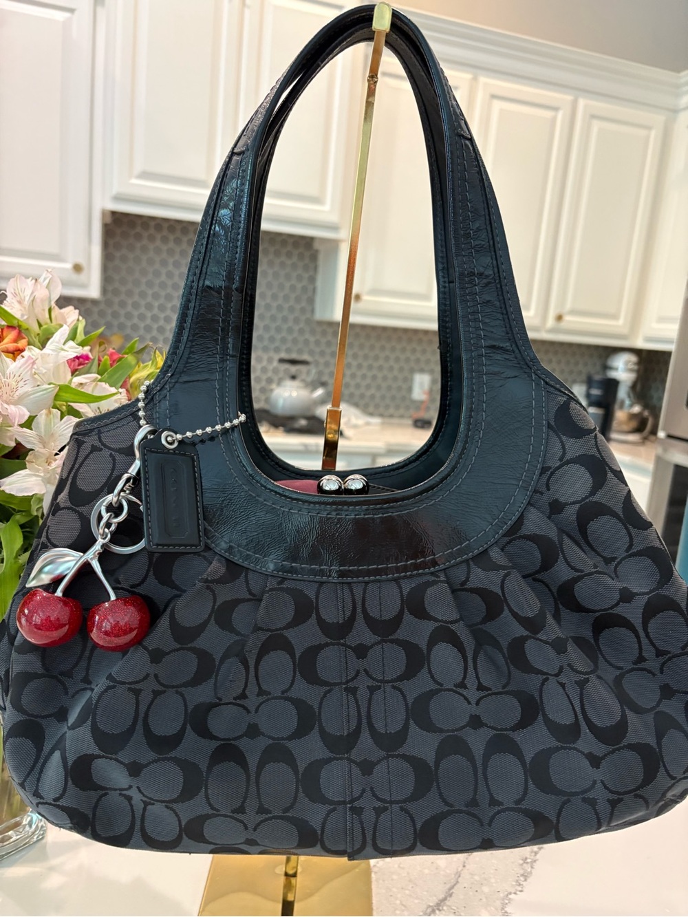 Coach Ergo Signature Pleated Tote / Hobo F14380